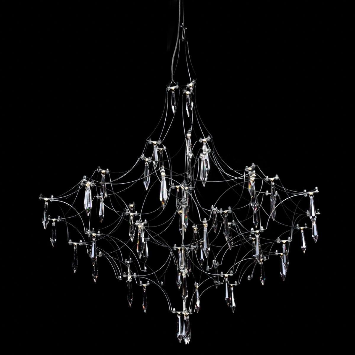 Подвесная люстра Подвесная светодиодная люстра Loft IT Mira 10259 800 Silver Asfour серебро металл