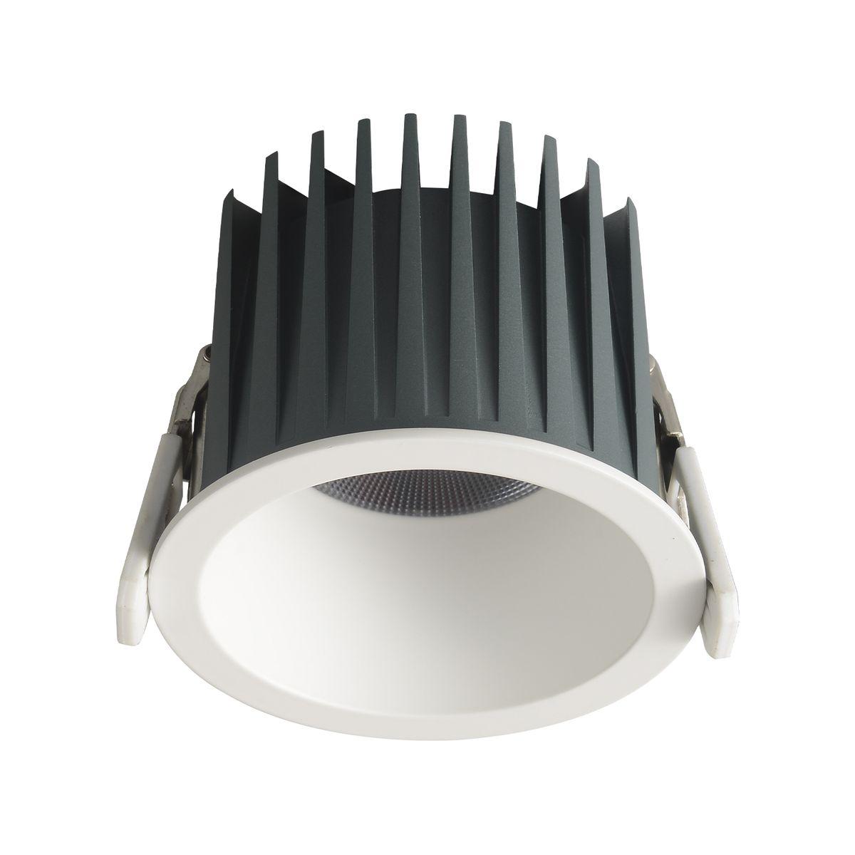 Светильник Встраиваемый светодиодный светильник Crystal Lux CLT 008C83 WH белый металл