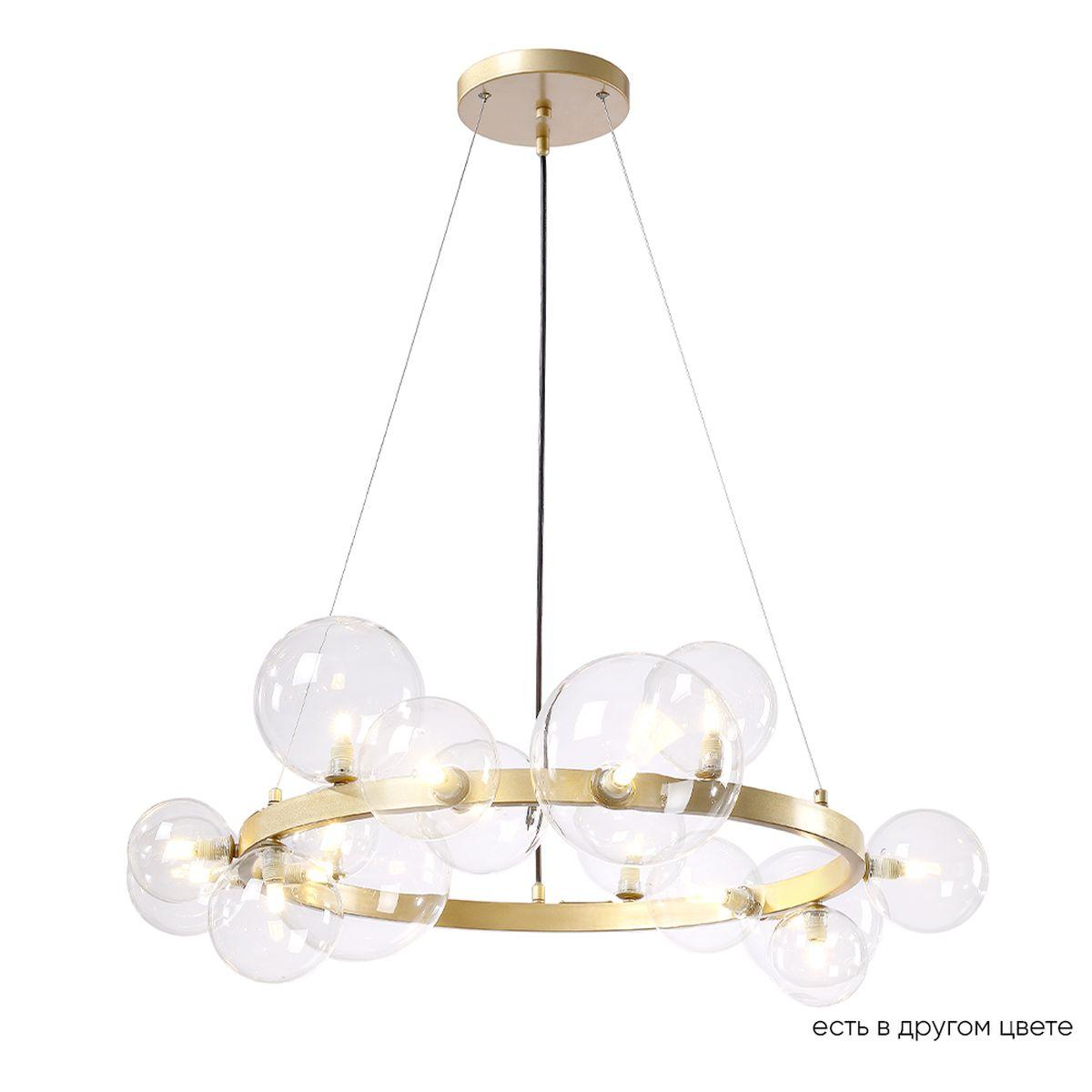 Подвесная люстра Люстра Agata SP15 V2 Gold Transparente золото стекло