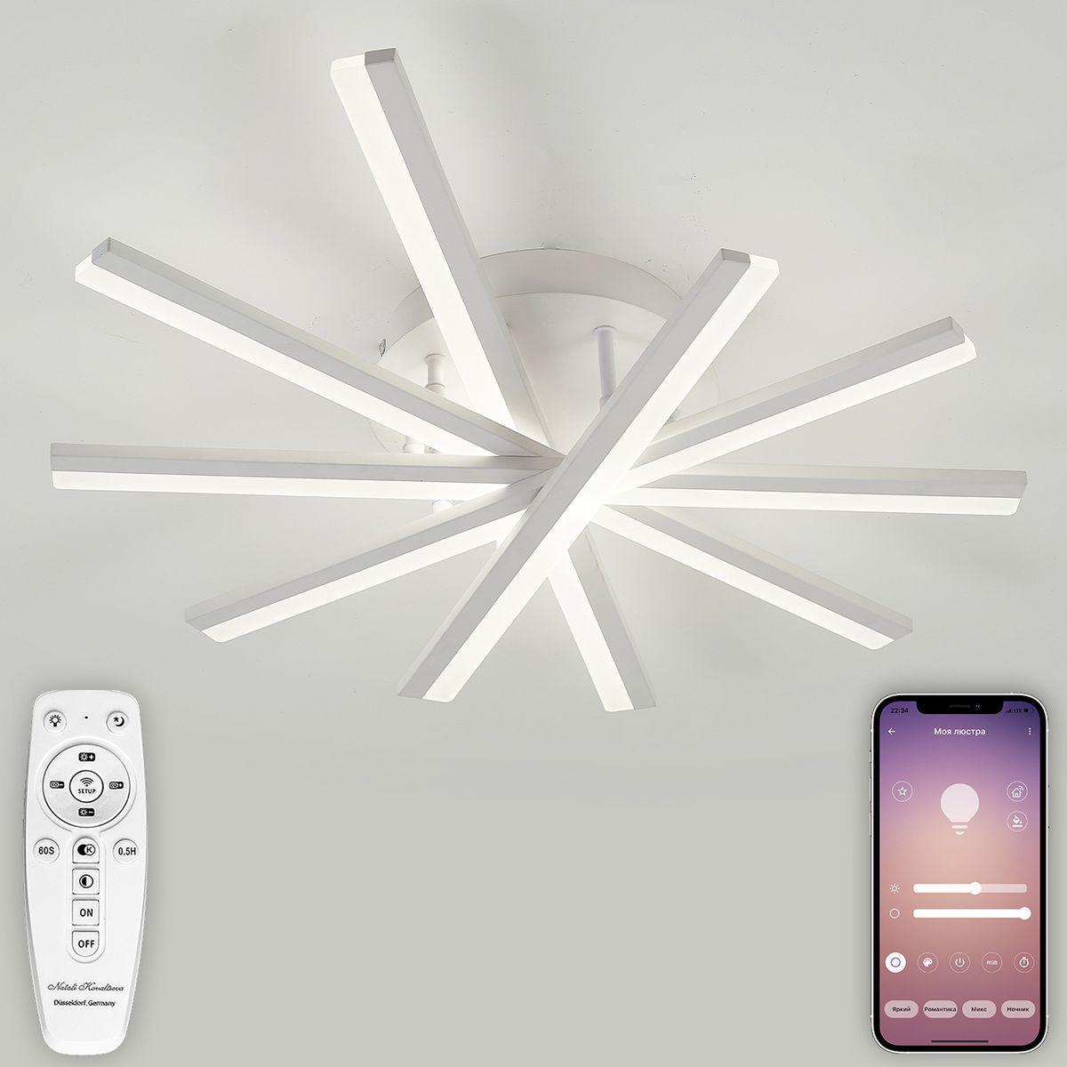 Потолочная люстра Люстра LINE LAMPS белый металл