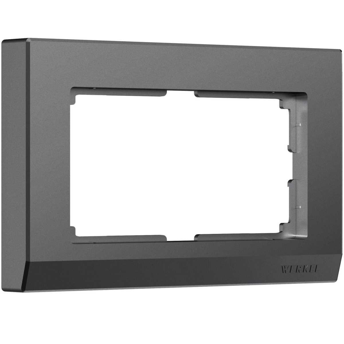 Электротовар Рамка Werkel Stark для двойной розетки графит W0081864 4690389194542 серый пластик