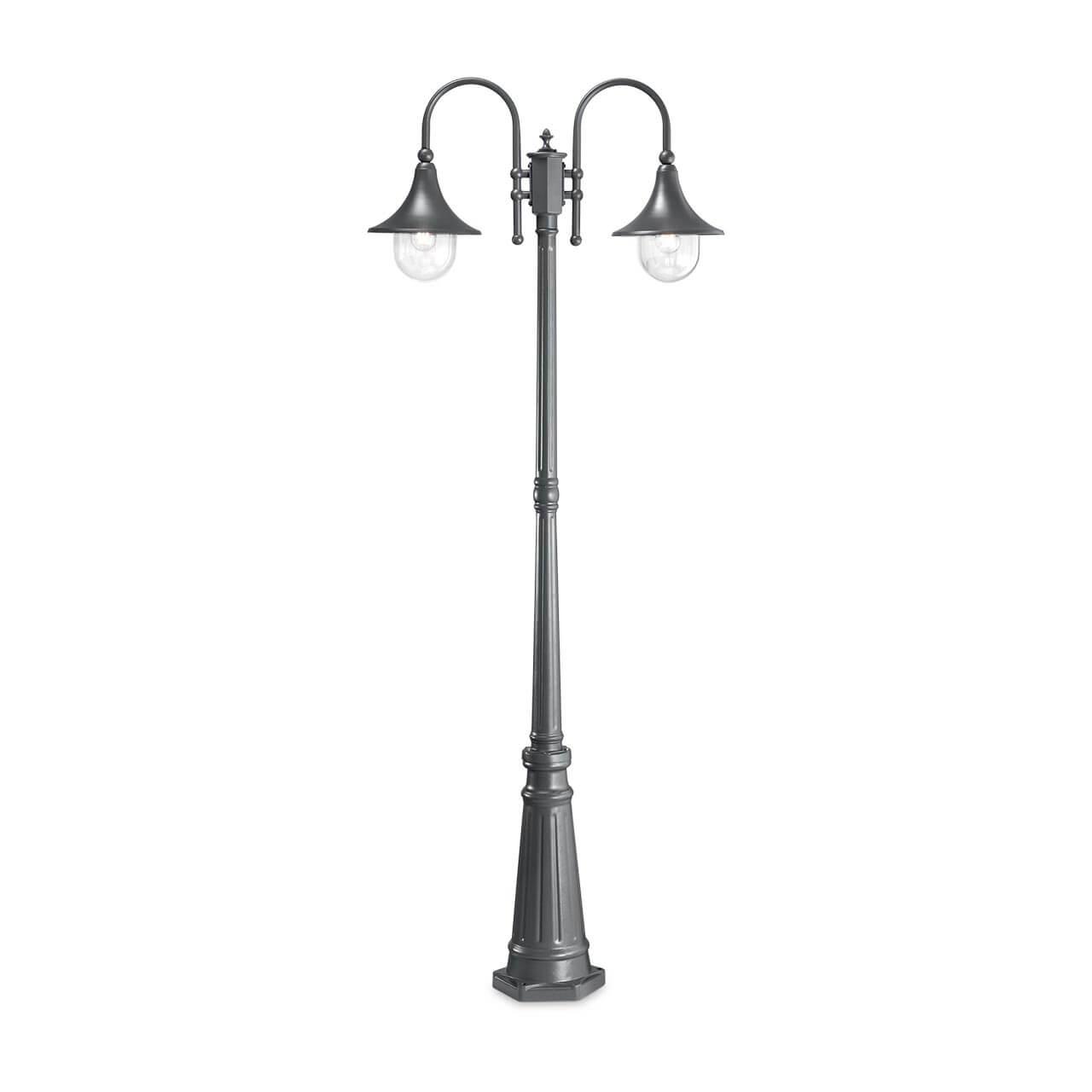Уличное освещение Садово-парковый светильник Ideal Lux Cima PT2 Antracite 246833 серый пластик