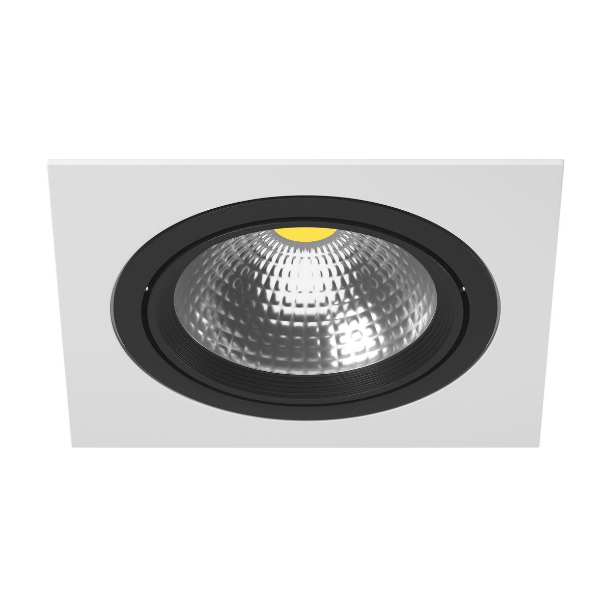 Светильник Комплект из светильника и рамки Lightstar Intero белый металл