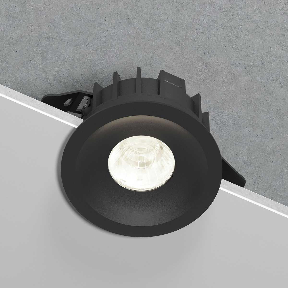 Офисное освещение Встраиваемый светодиодный светильник Elektrostandard Combi 25068 / LED a069006 черный металл