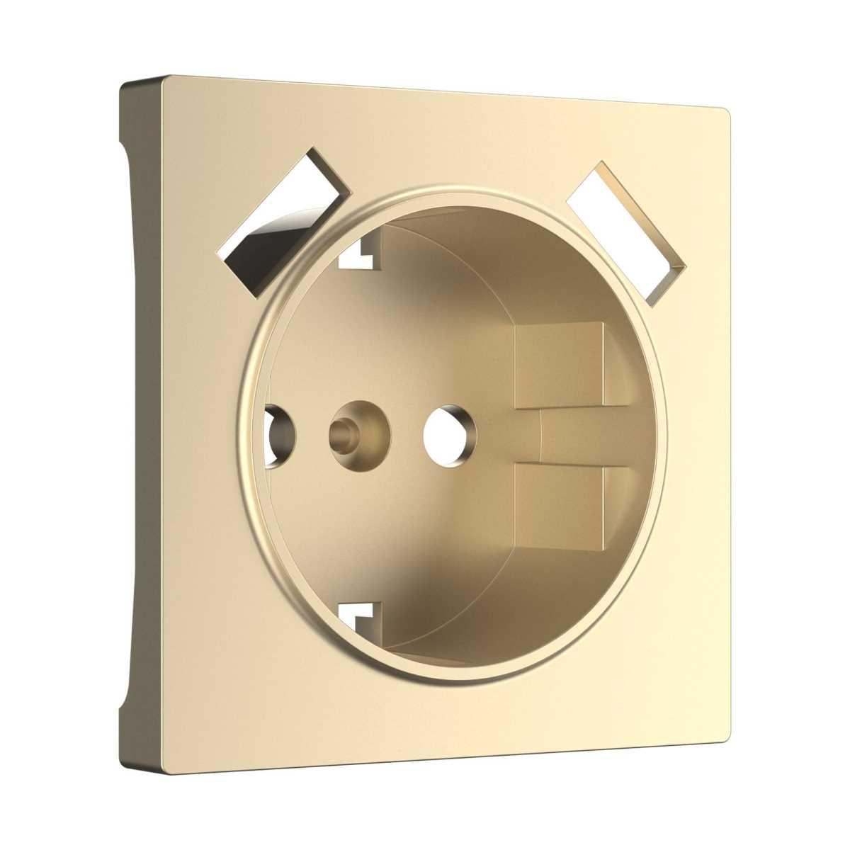Электротовар Накладка для розетки USB Werkel шампань W1179511 4690389157462 бежевый пластик