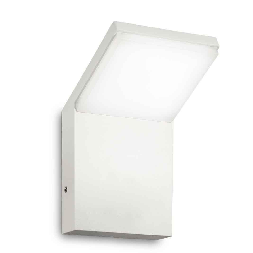 Уличное освещение Уличный настенный светодиодный светильник Ideal Lux Style Ap Bianco 4000K 221502 белый пластик
