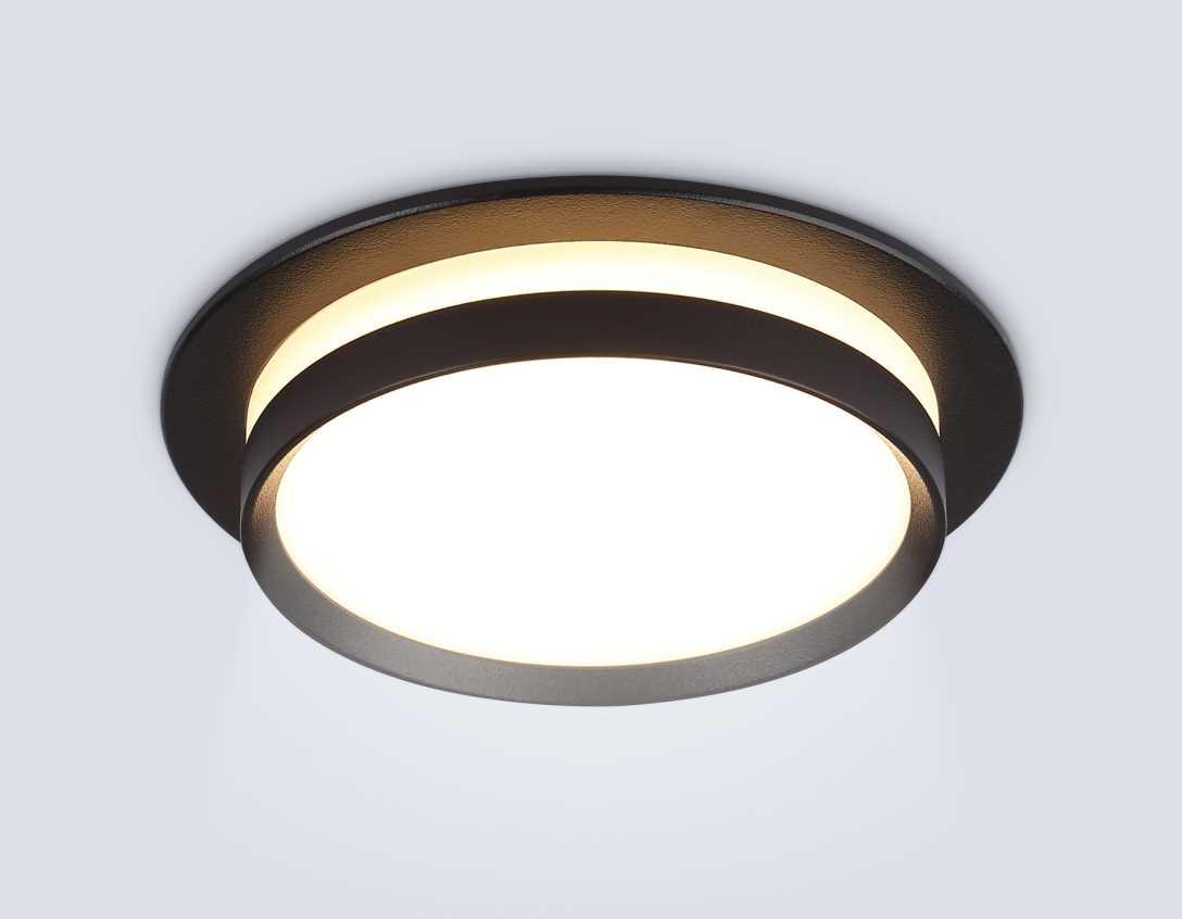 Светильник Светильник встраиваемый Ambrella Light черный металл