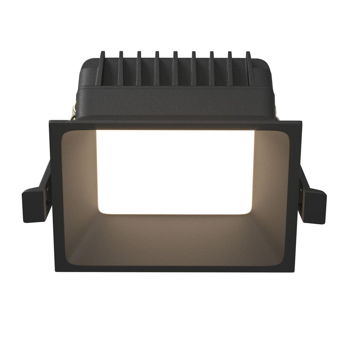 Офисное освещение Встраиваемый светодиодный светильник Maytoni Technical Okno DL056-8W3-4-6K-B черный металл
