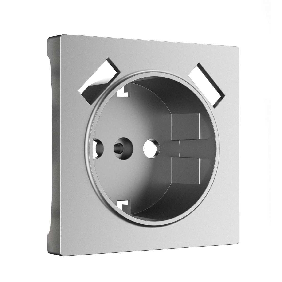 Электротовар Накладка для розетки USB Werkel серебро W1179565 4690389195655 серебро пластик