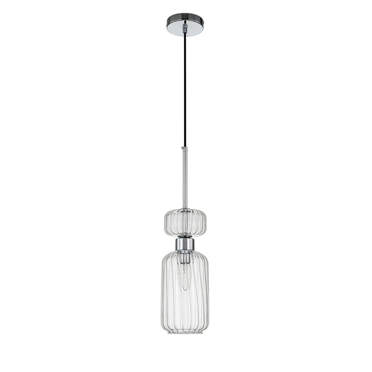 Подвесные светильник Светильник Gloss 1141 1S Chrome Clear хром стекло