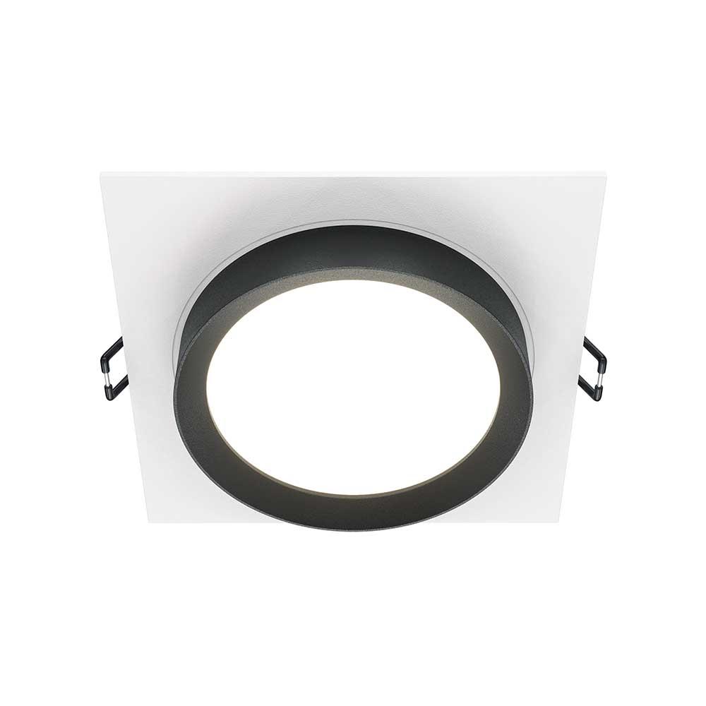 Офисное освещение Встраиваемый светильник Maytoni Hoop DL086-GX53-SQ-WB белый металл
