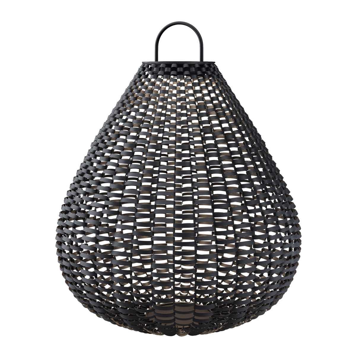 Уличное освещение Уличный переносной аккумуляторный светильник Maytoni Outdoor Plet O530FL-L5B3K1 черный ротанг