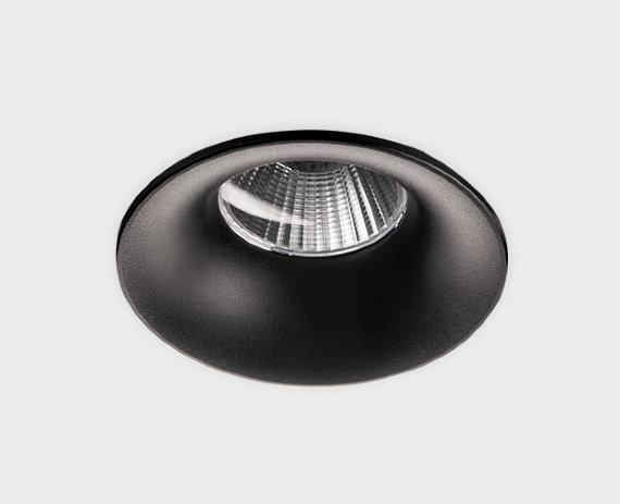 Офисное освещение Встраиваемый светодиодный светильник Italline IT06-6016 black 3000K черный металл