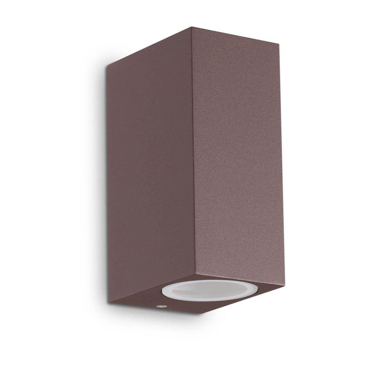 Уличное освещение Уличный настенный светильник Ideal Lux Up AP2 Coffee 213354 коричневый стекло