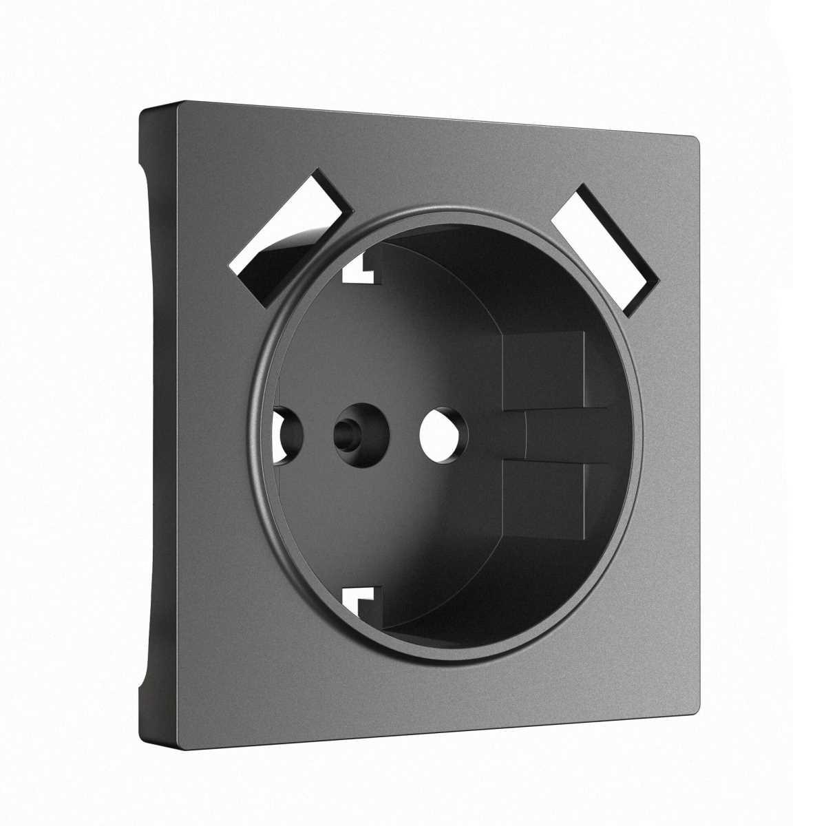 Электротовар Накладка для розетки USB Werkel графит матовый W1179564 4690389194450 серый пластик