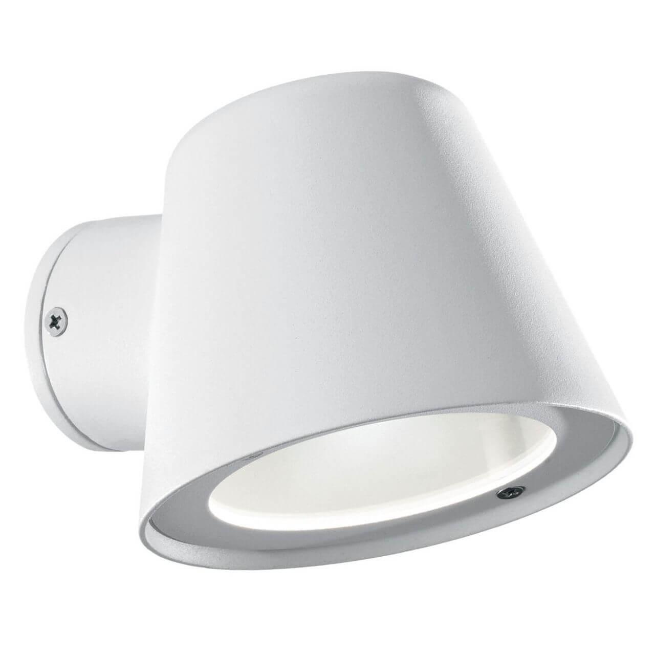 Уличное освещение Уличный настенный светильник Ideal Lux Gas AP1 Bianco 091518 белый стекло