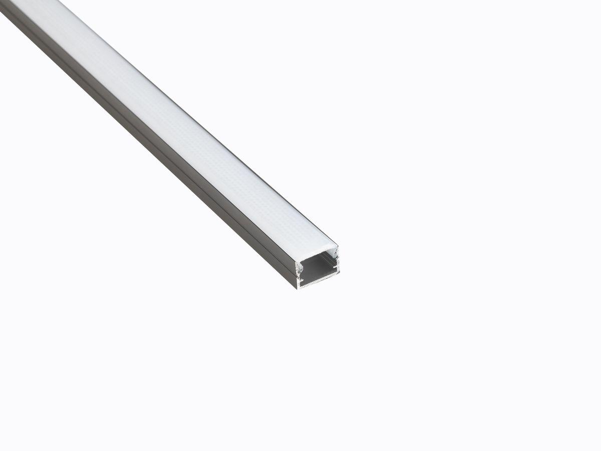Светодиодные лент Профиль накладной LEDS POWER СПН1510 алюм. черный с призм.рассеивателем 2м черный металл