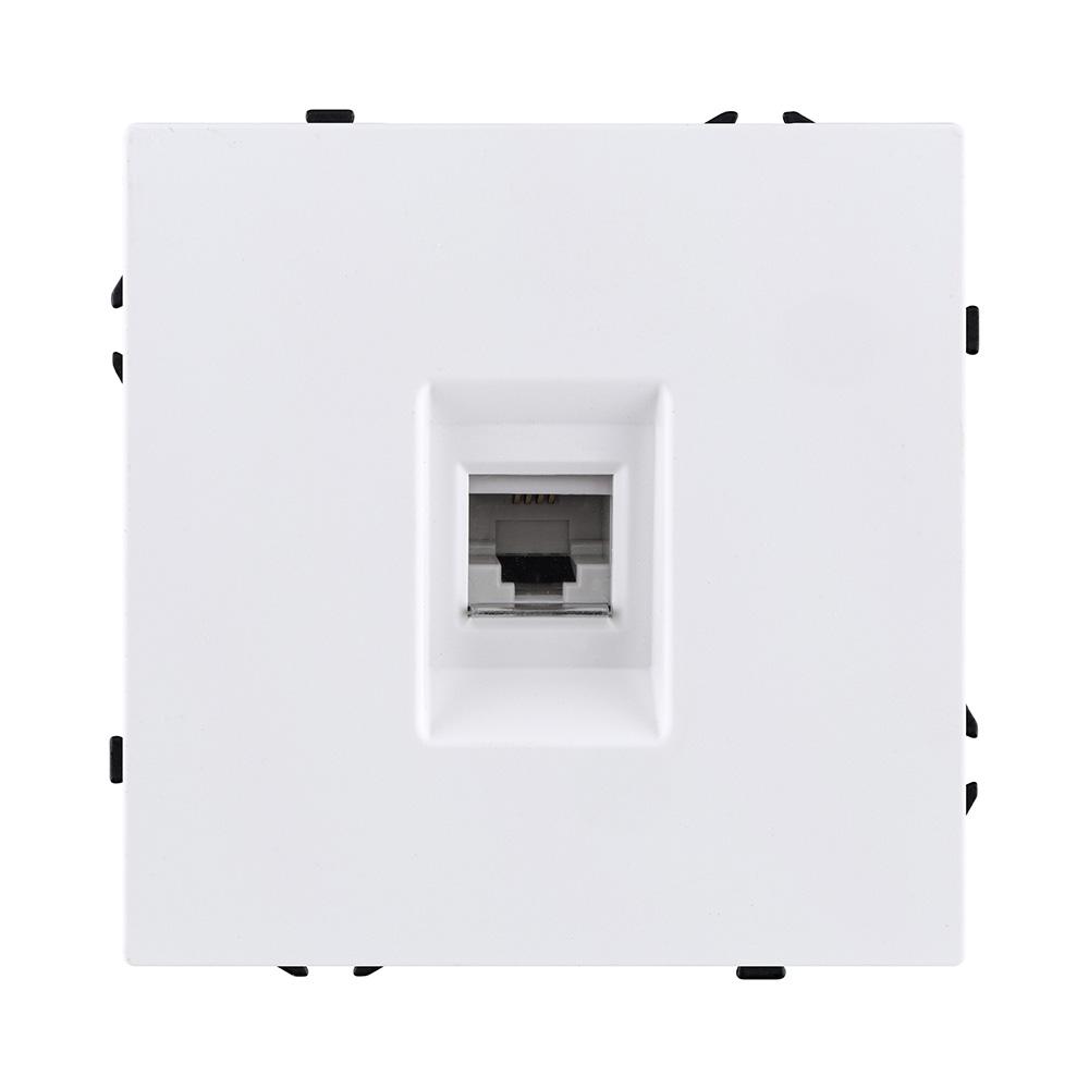 Электротовар Розетка телефонная RJ11, белый матовый Kollinger Eclipse EC-019WH белый