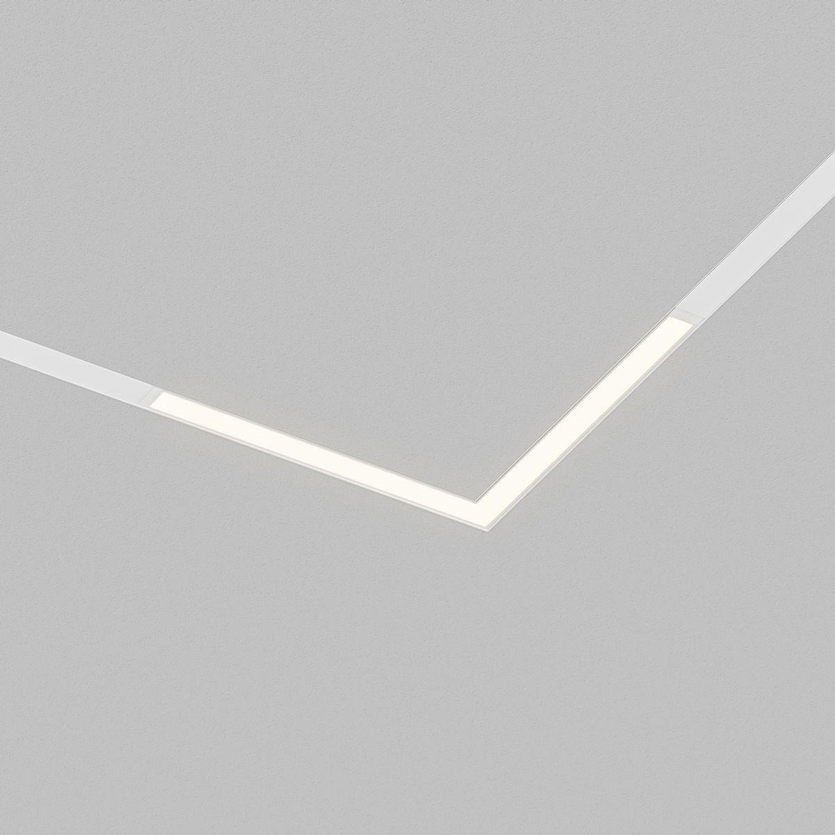 Трековые светильник Трековый светодиодный светильник Denkirs Simple Linear белый металл