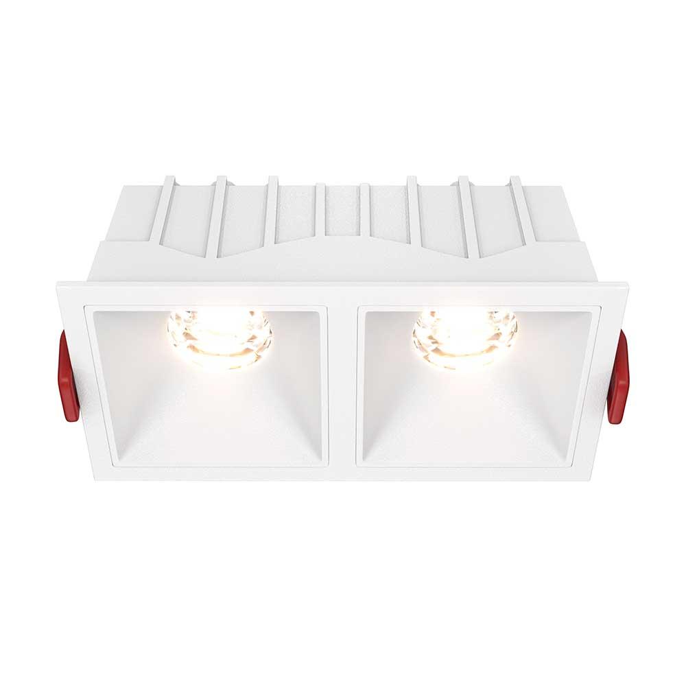 Офисное освещение Встраиваемый светильник Maytoni Alfa LED DL043-02-10W3K-SQ-W белый металл