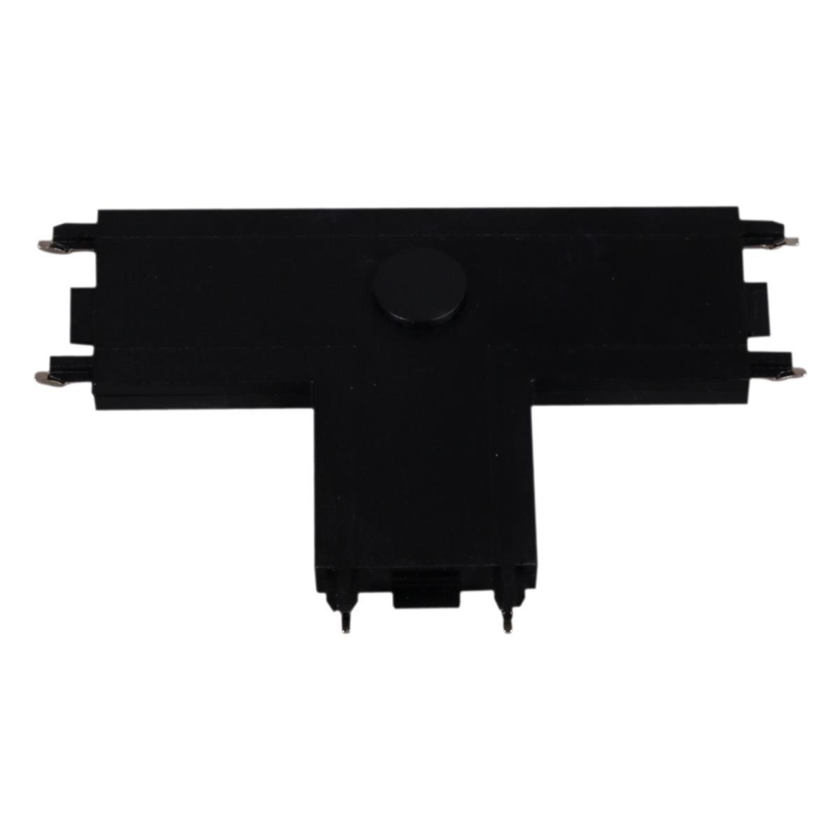Трековые систем Коннектор Reluce RL 06104 T-connector BK черный пластик
