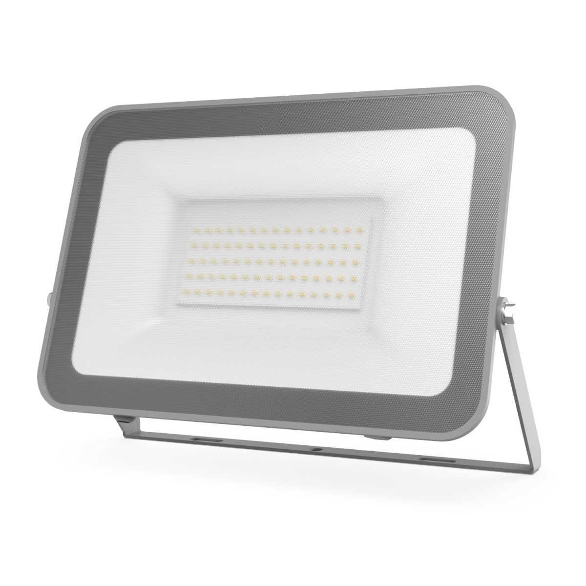 Уличное освещение Прожектор светодиодный Gauss Qplus 50W 6500К 690511350 серый стекло