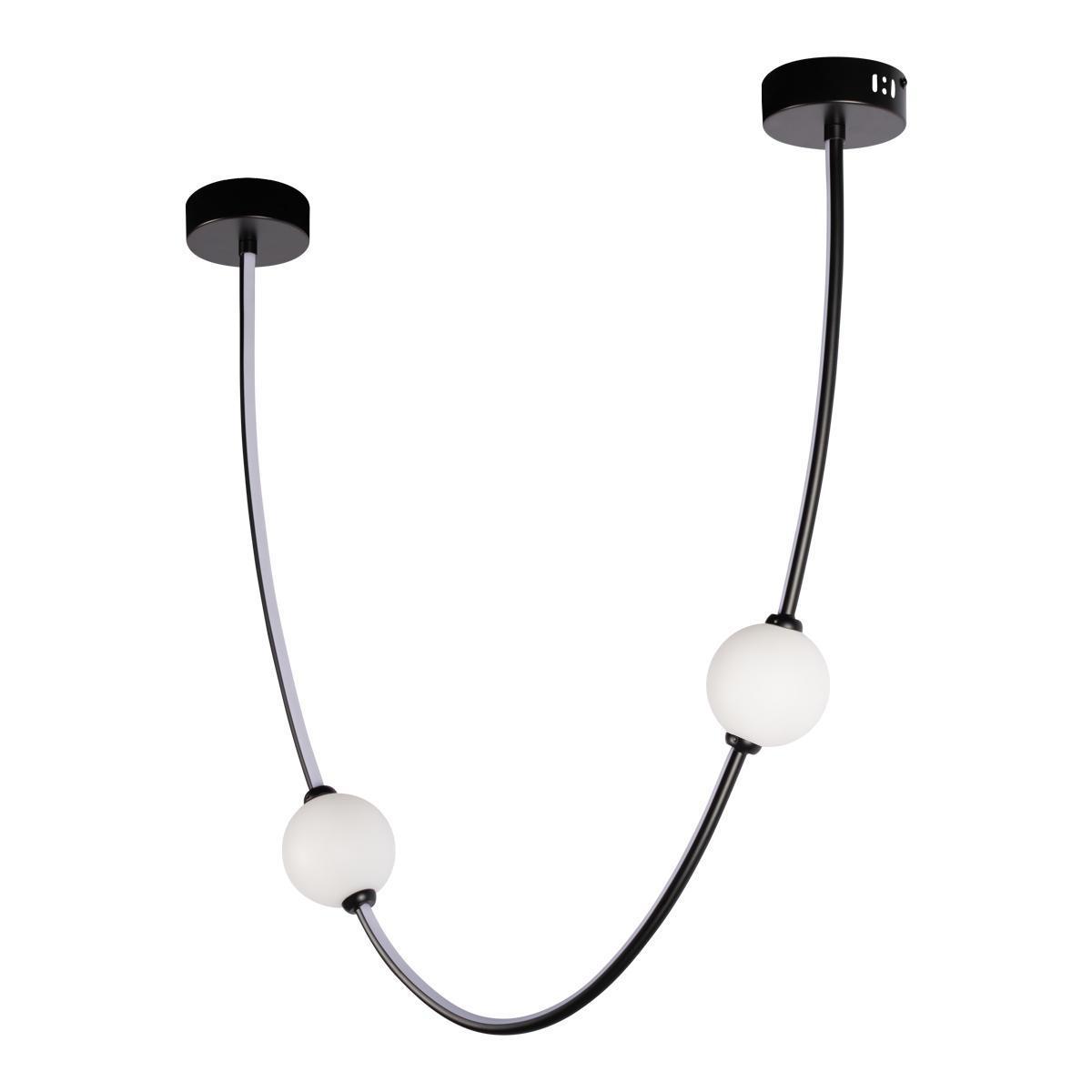 Подвесные светильник Светильник Embrace 10242 600 Black белый пластик