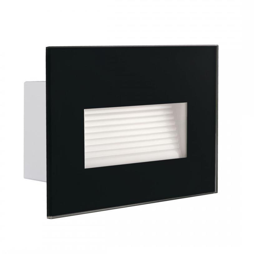 Уличное освещение Уличный светодиодный светильник Kanlux Glasi Led 3W P NW-B 33694 черный стекло