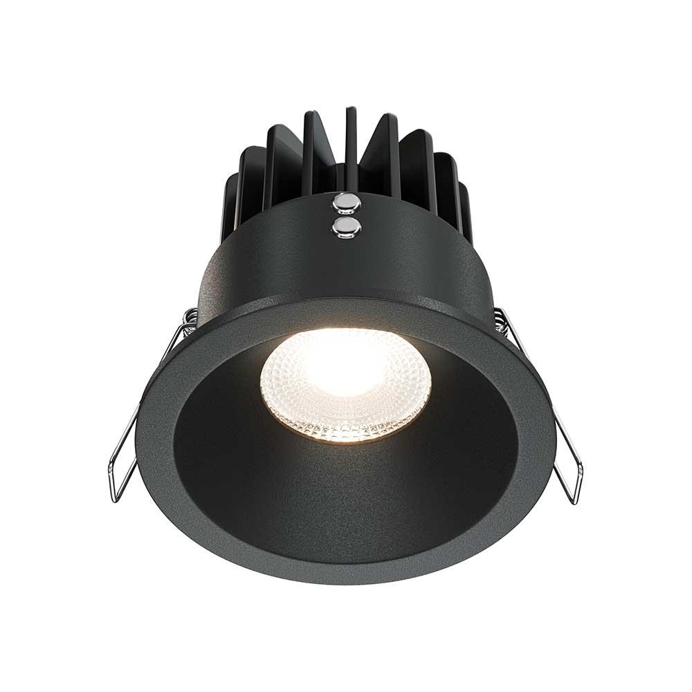 Офисное освещение Встраиваемый светодиодный светильник Maytoni Technical Zoom DL034-L12W4K-B черный металл