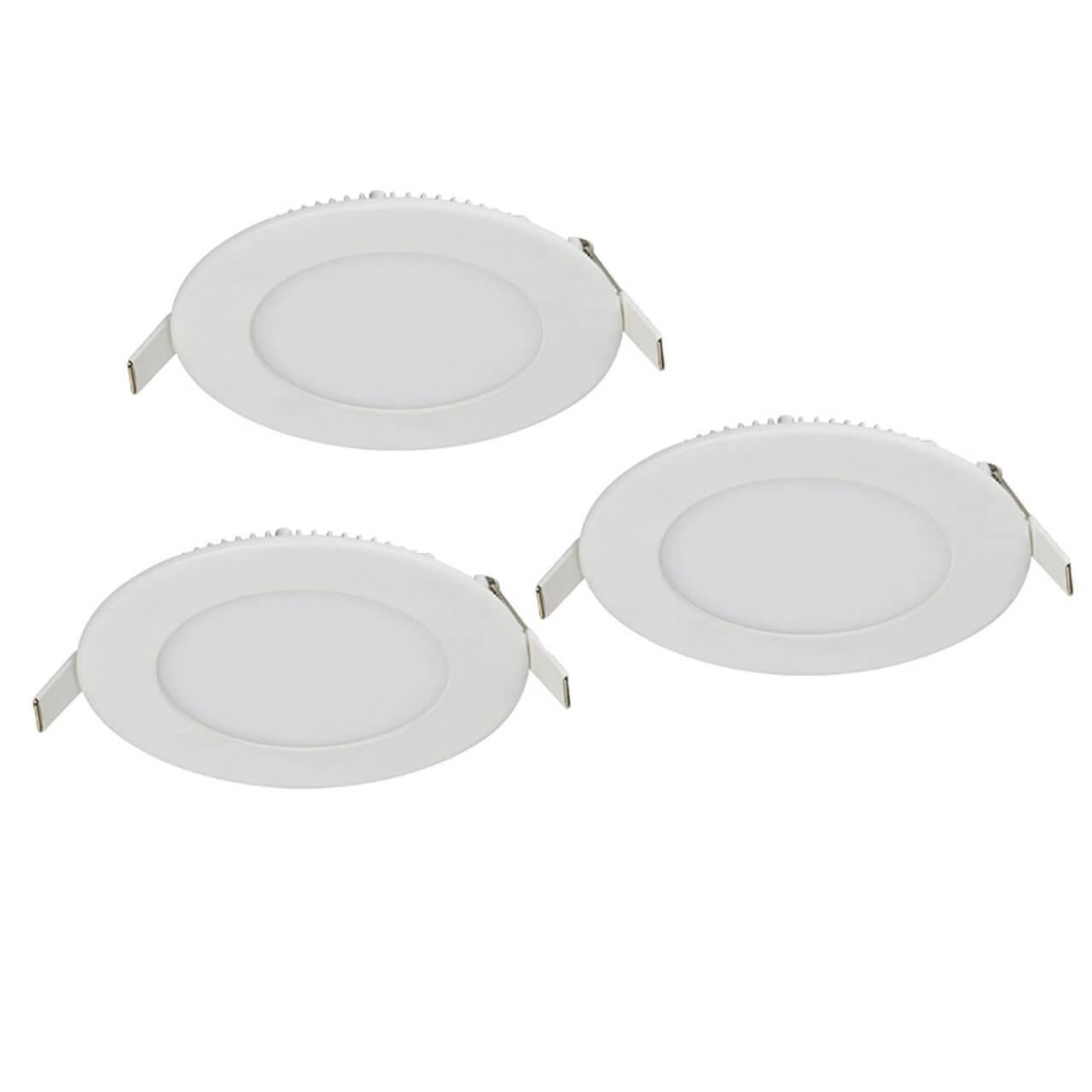 Офисное освещение Встраиваемый светильник Favourite Flashled (в комлекте 3 шт) 1660-3C белый металл