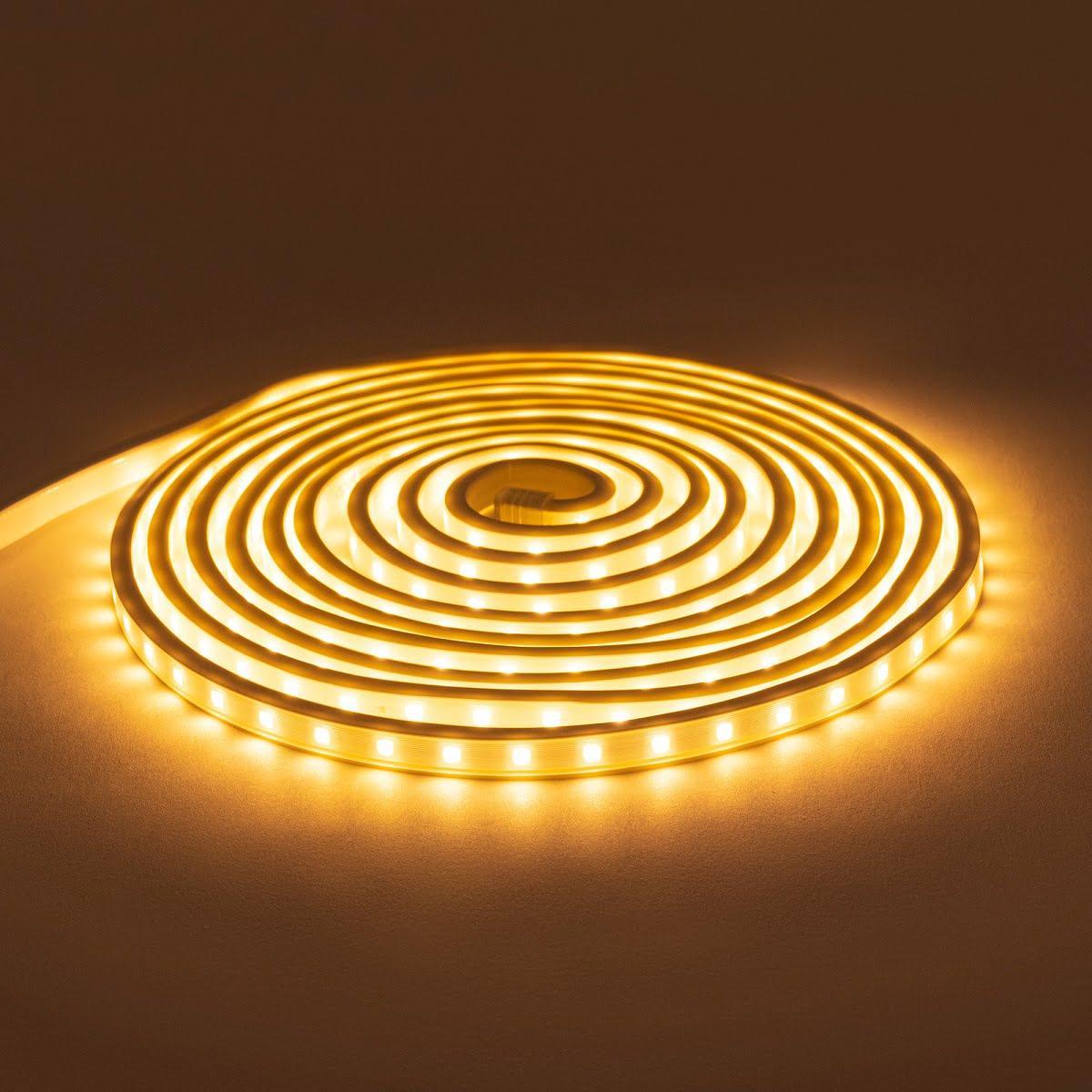 Светодиодные лент Светодиодная влагозащищенная лента Apeyron m 60LED m 3528SMD теплый белый пластик