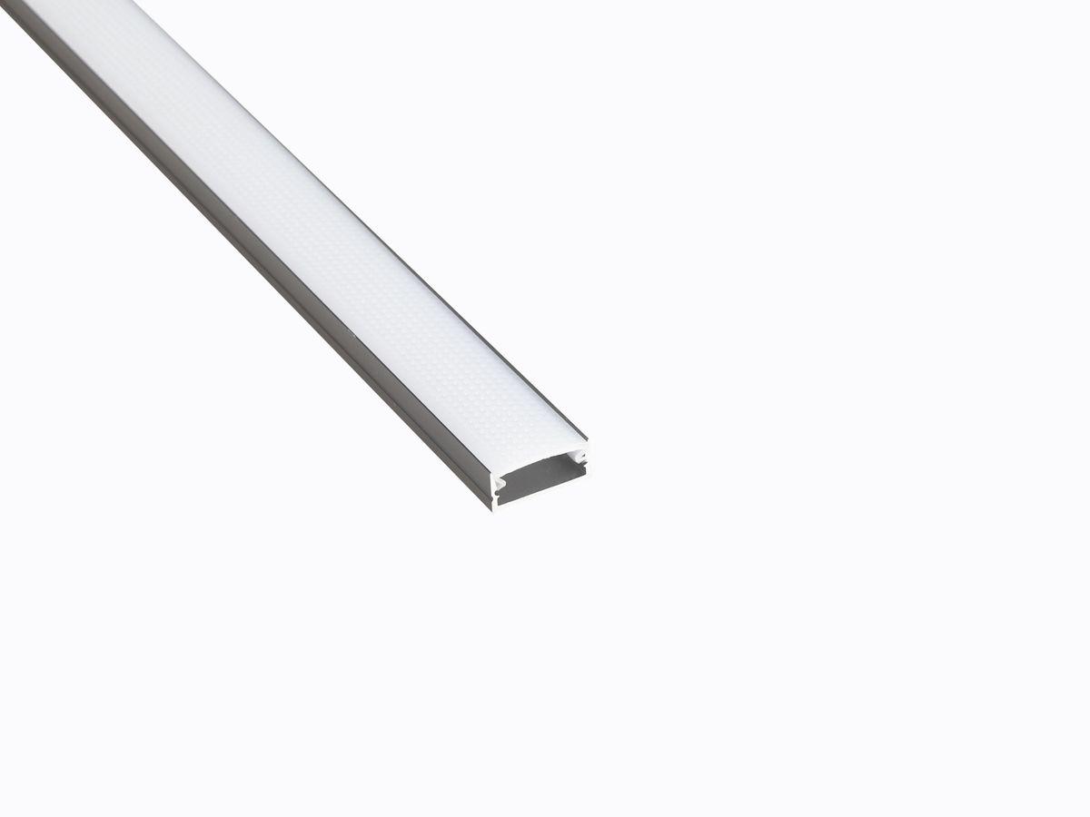 Светодиодные лент Профиль накладной LEDS POWER СПН1707 алюм. черный с призм.рассеивателем 2м черный металл