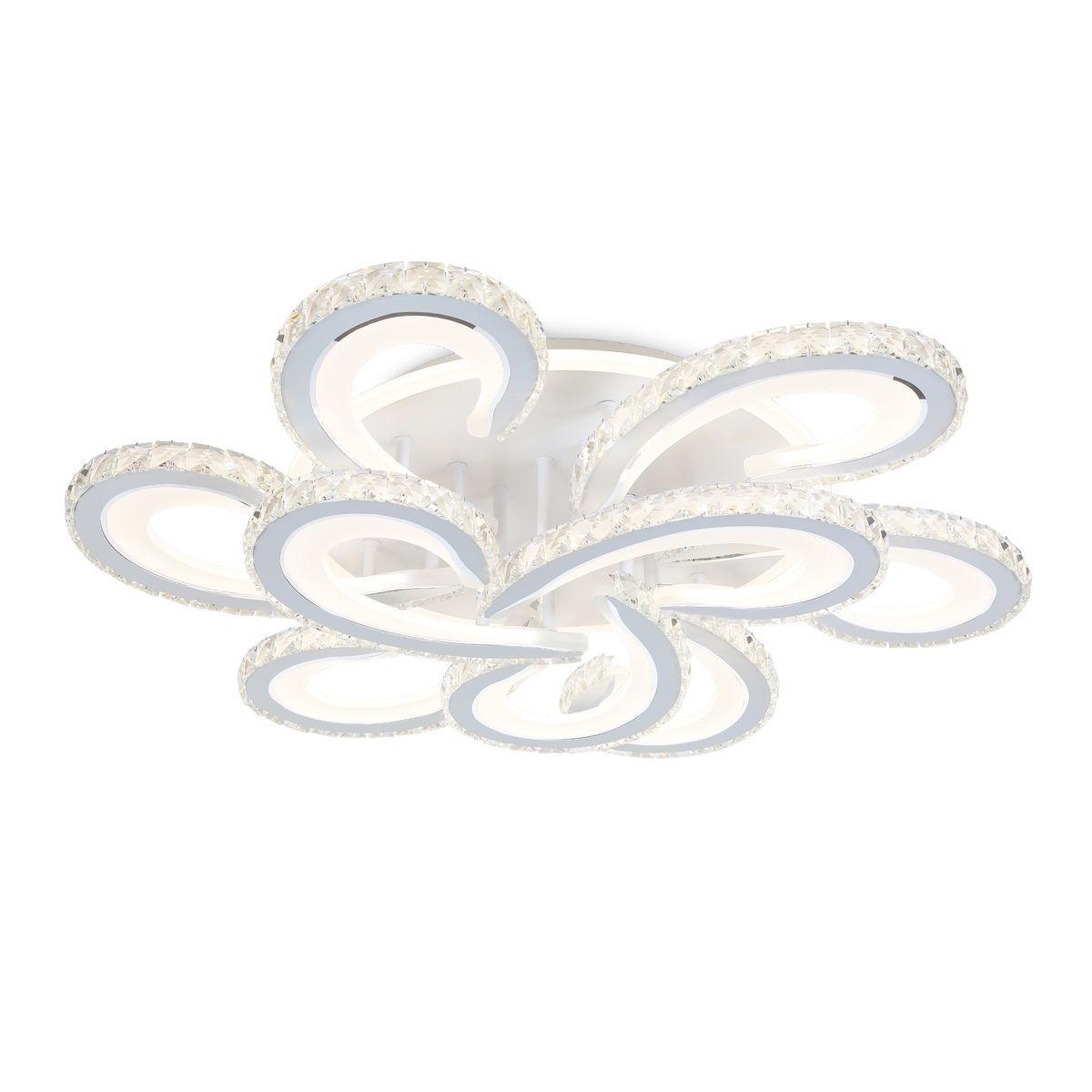 Потолочная люстра Потолочная светодиодная люстра Ambrella light Acrylica Ice белый металл