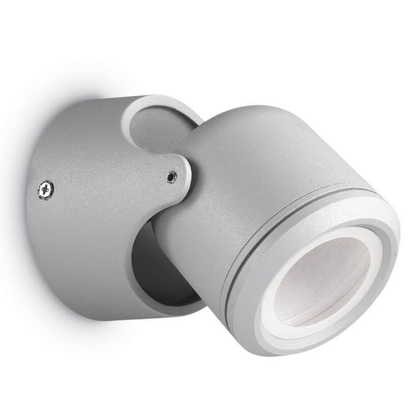 Уличное освещение Уличный настенный светильник Ideal Lux Xeno AP1 Grigio 129471 серый металл