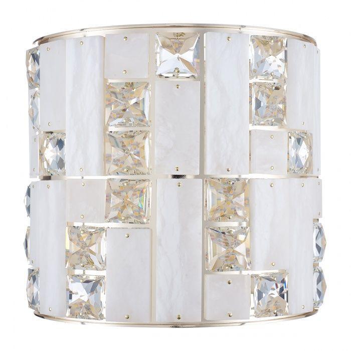 Настенные светильник Настенный светодиодный светильник Odeon Light Hall Crossa белый металл
