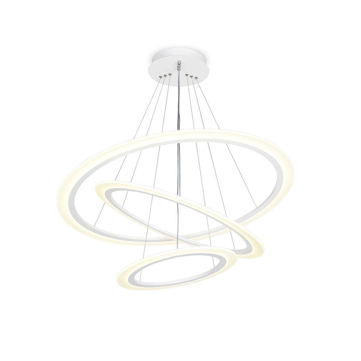 Подвесная люстра Подвесная светодиодная люстра Ambrella light Acrylica Original белый металл