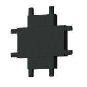 Трековые систем Коннектор X-образный Italline Kreator IT09-9031 black черный металл