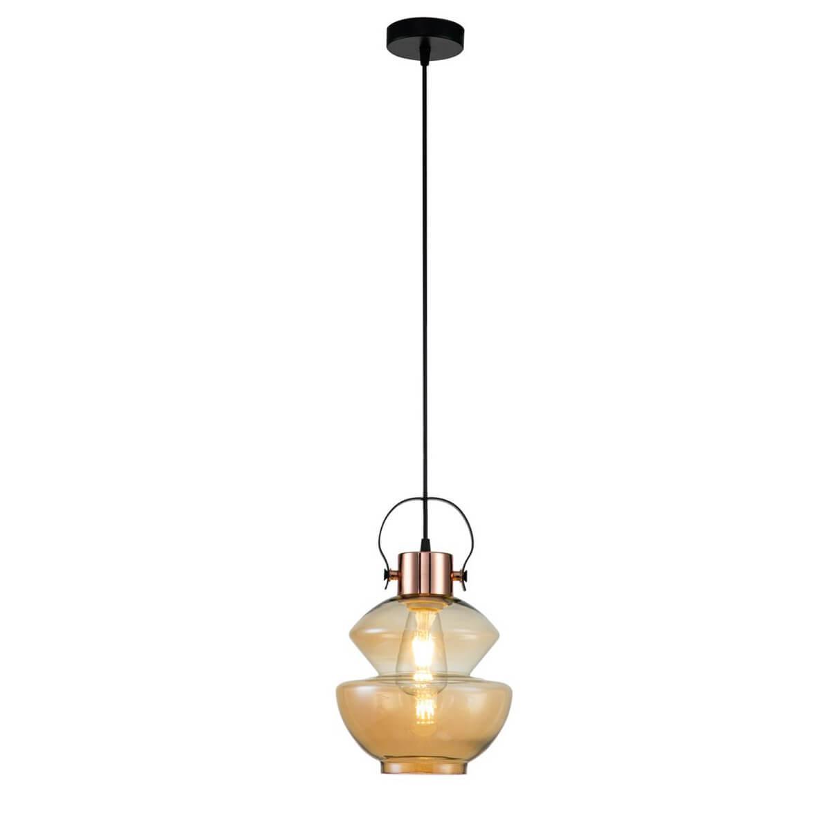 Подвесные светильник Светильник Sera 11022 B 1P Black желтый стекло
