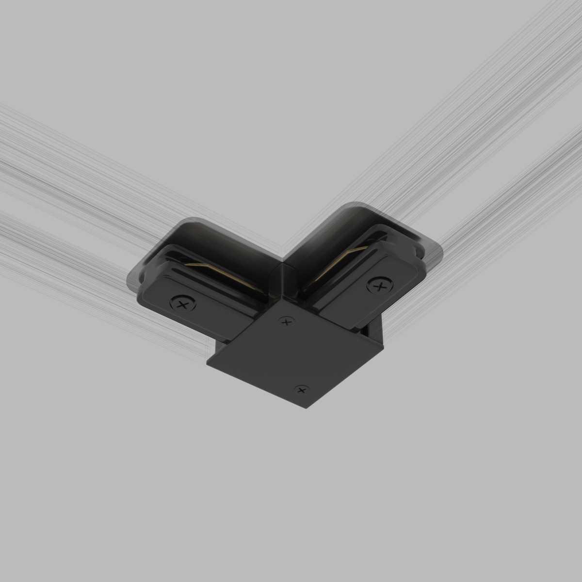 Трековые систем Коннектор угловой Elektrostandard TRC-1-1-L-BK a039597 черный пластик