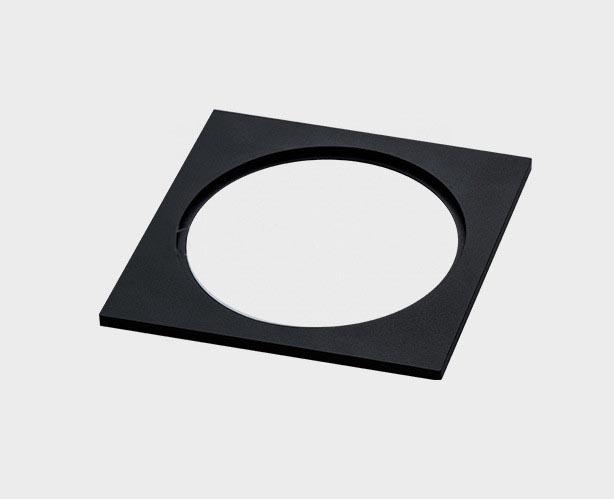 Комплектующие для освещения Рамка декоративная Italline IT06-6016 black FR1 черный металл