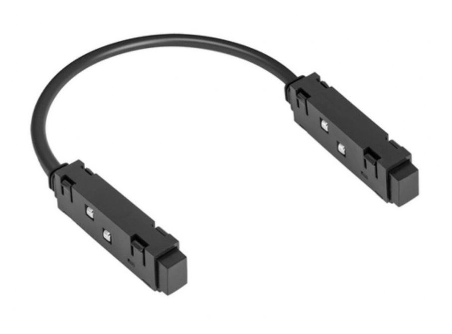 Трековые систем Коннектор питания угловой 90° Hesby Lighting ElDeko для шинопровода 48В, чёрный… черный пластик