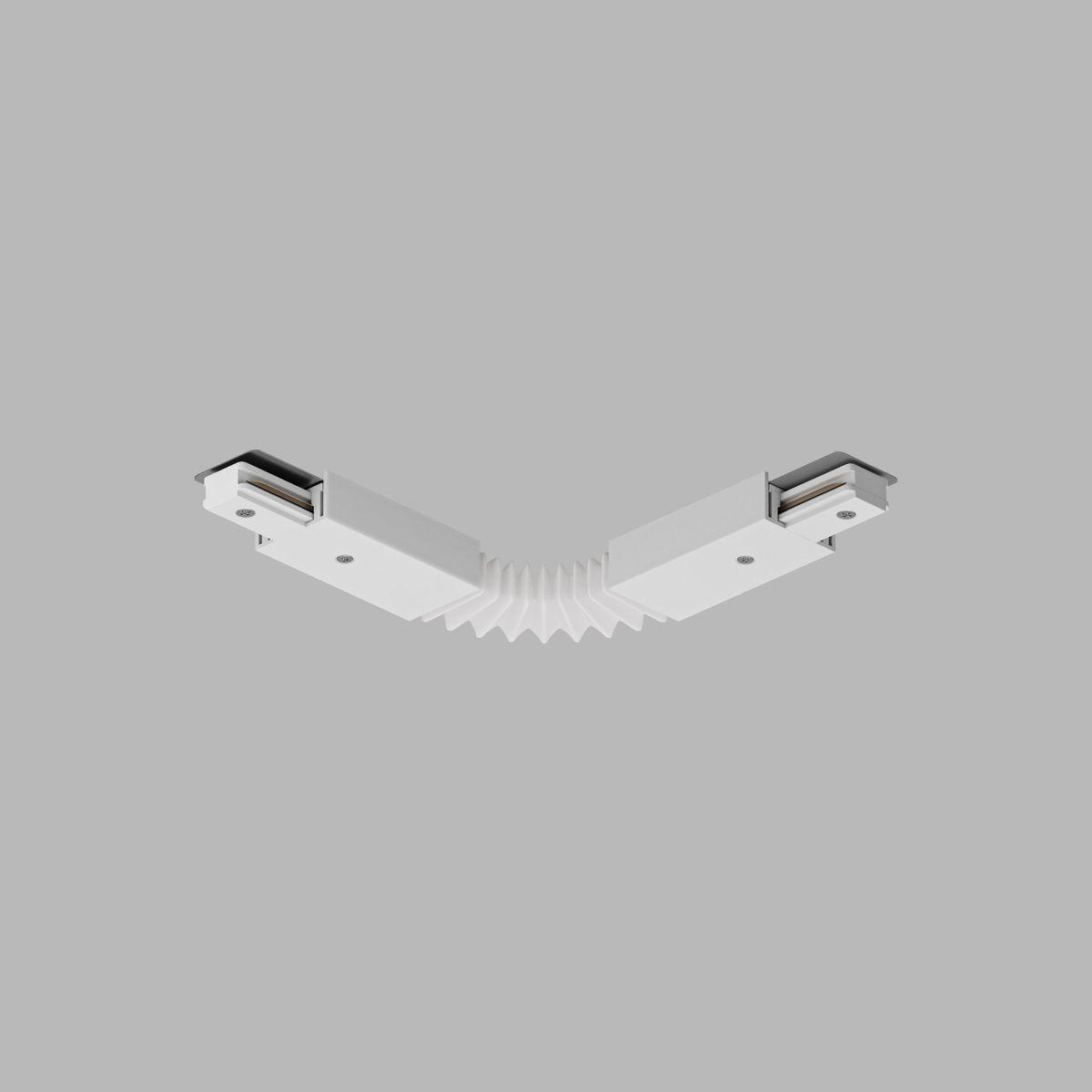 Трековые систем Гибкий коннектор Denkirs Solid Base TR1106-WH белый металл