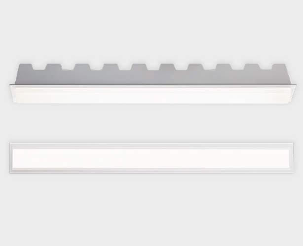 Офисное освещение Встраиваемый светодиодный светильник Italline IT06-6015 white 3000K белый пластик