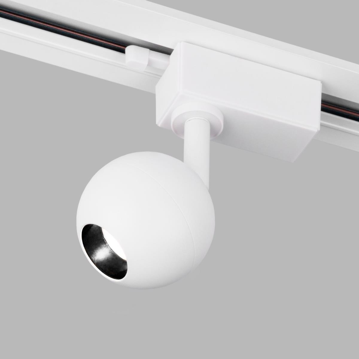 Трековые светильник Трековый светодиодный светильник Elektrostandard Ball белый белый металл