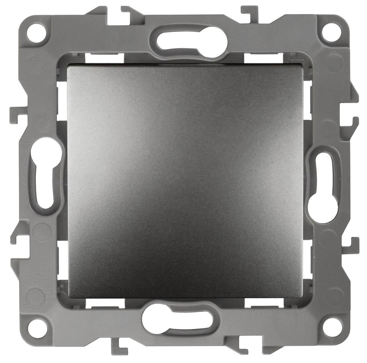 Электротовар Выключатель одноклавишный ЭРА 12 10AX 250V 12-1001-12 Б0019272 серый пластик