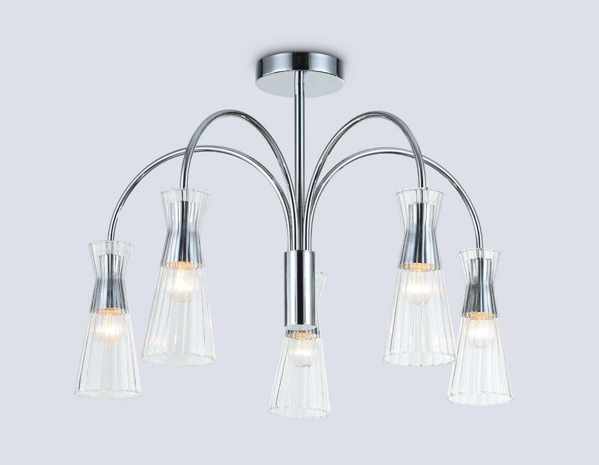 Люстры на штанге Люстра на штанге Ambrella light High light прозрачный стекло