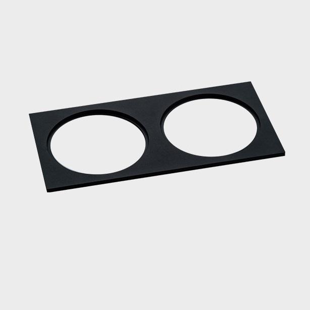 Светильник Рамка для светильника Italline black черный пластик