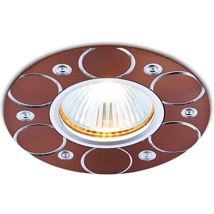 Светильник Встраиваемый светильник Ambrella light Alum A808 AL BR коричневый металл