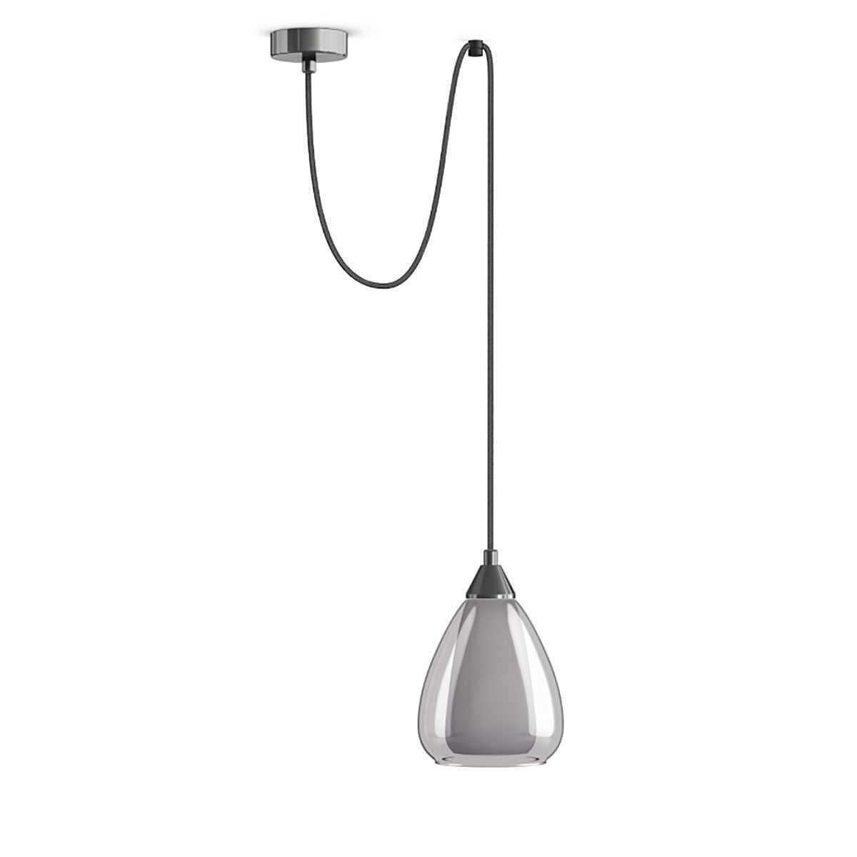 Подвесные светильник Светильник PND.105.01.04.004. DC-S.30. GR серый стекло