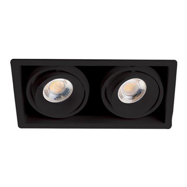 Офисное освещение Встраиваемый светильник Italline DE-312 black черный металл
